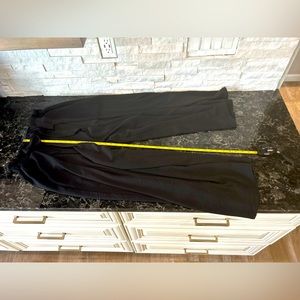 Tie waist wide leg trousers